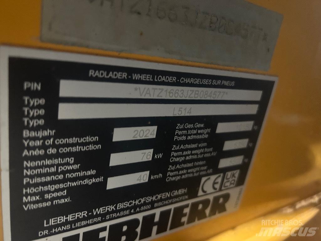 Liebherr L 514 Kolové nakladače