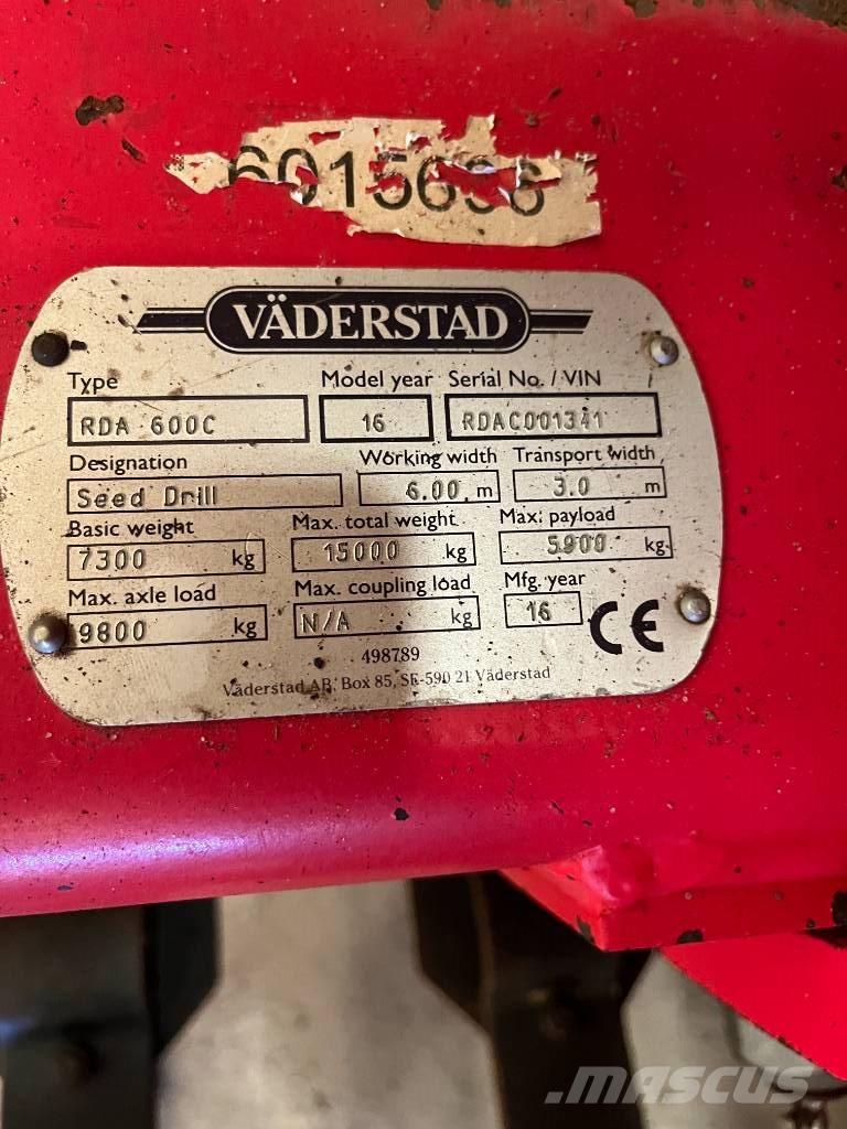 Väderstad RDA600 C Mechanické secí stroje