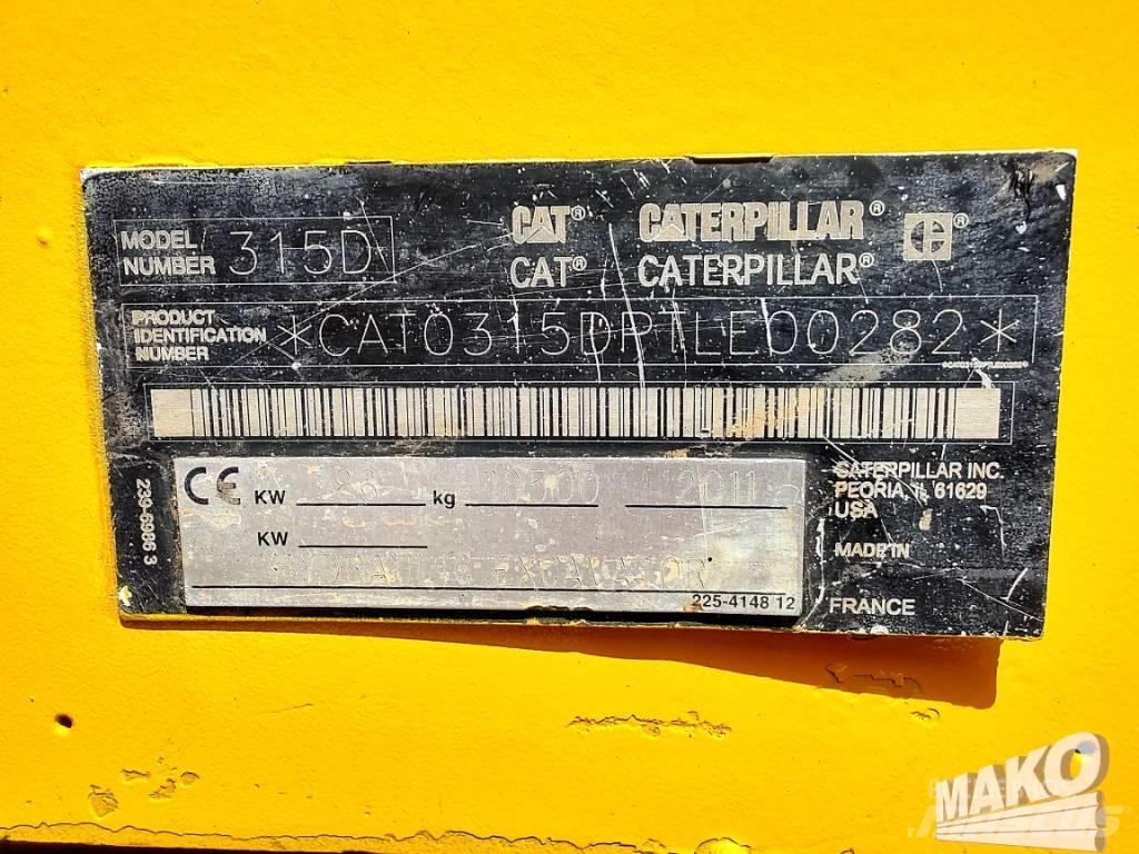 CAT 315 D Pásová rýpadla
