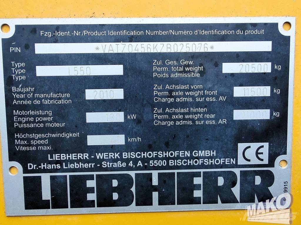 Liebherr L 550 Kolové nakladače