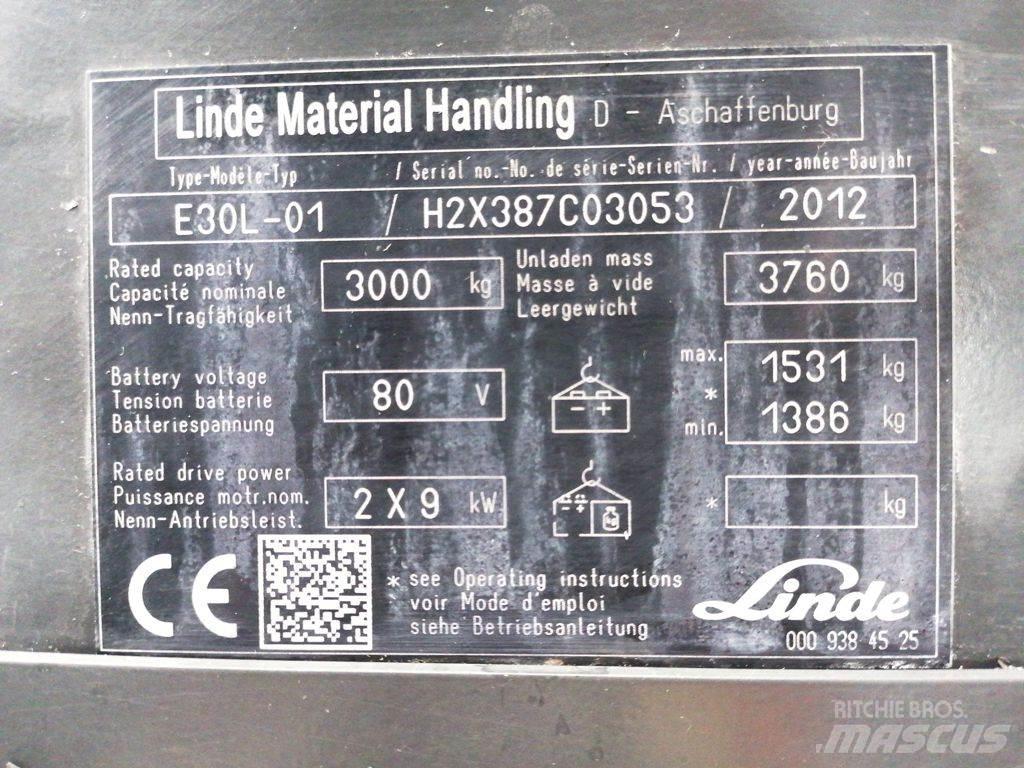 Linde E30L-01 Akumulátorové vozíky