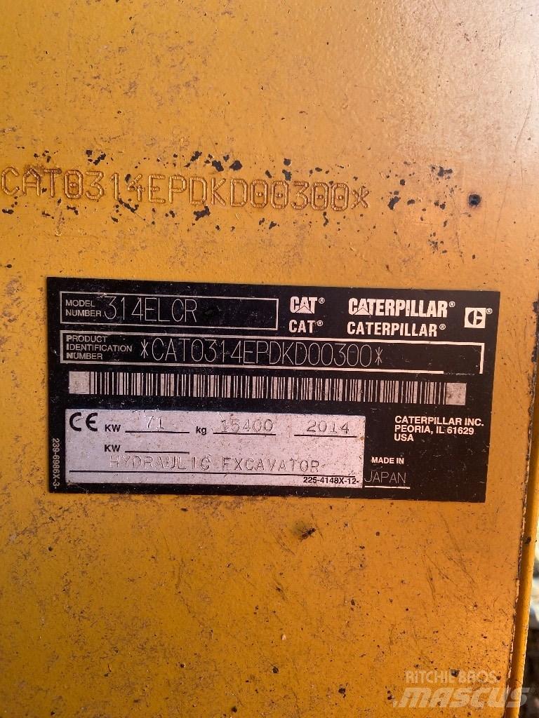 CAT 314 E LCR Pásová rýpadla