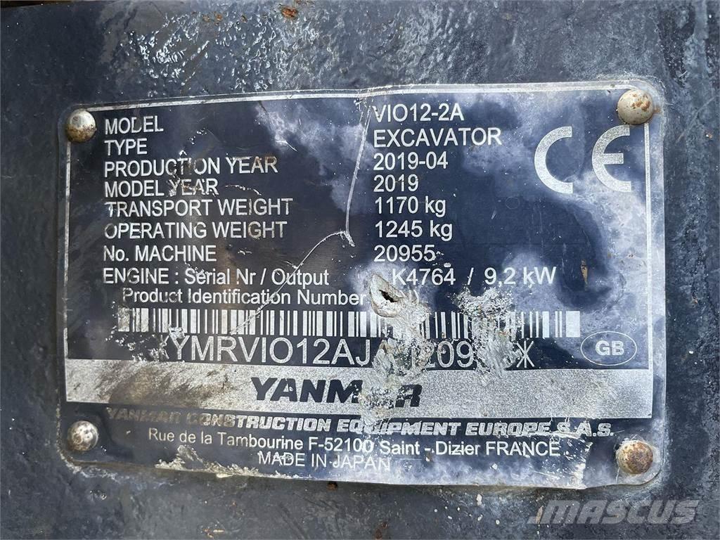 Yanmar VIO12 Kolová rýpadla