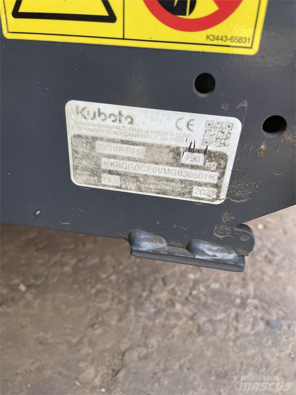 Kubota ZD 1211 Samojízdné sekačky