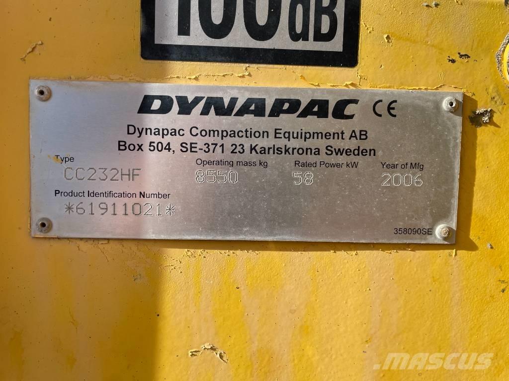 Dynapac CC 232 HF Tandemové válce
