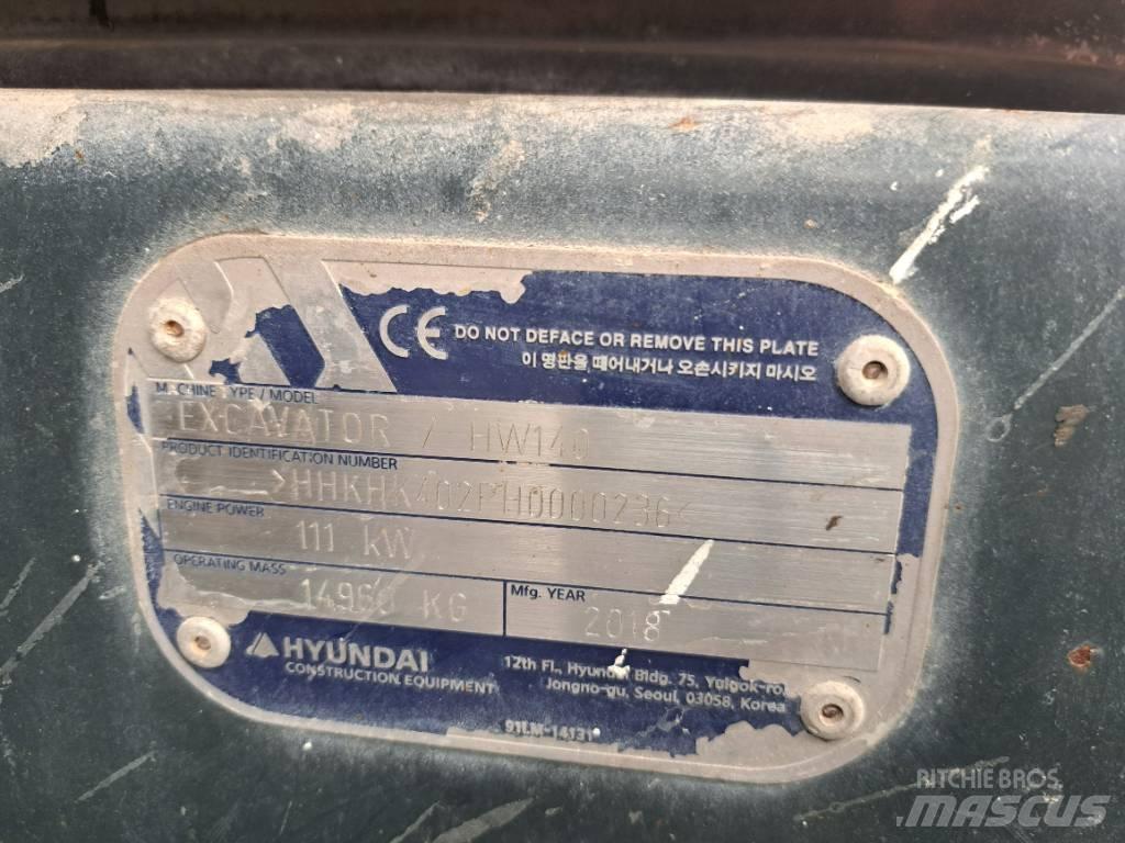 Hyundai HW140 Kolová rýpadla
