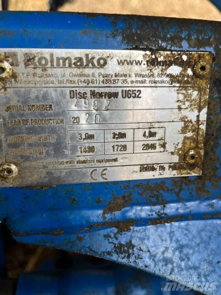 Rolmako U652 Talířové brány