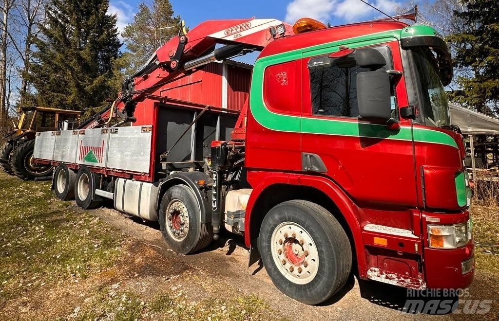 Scania P 124 GB Autojeřáby, hydraulické ruky