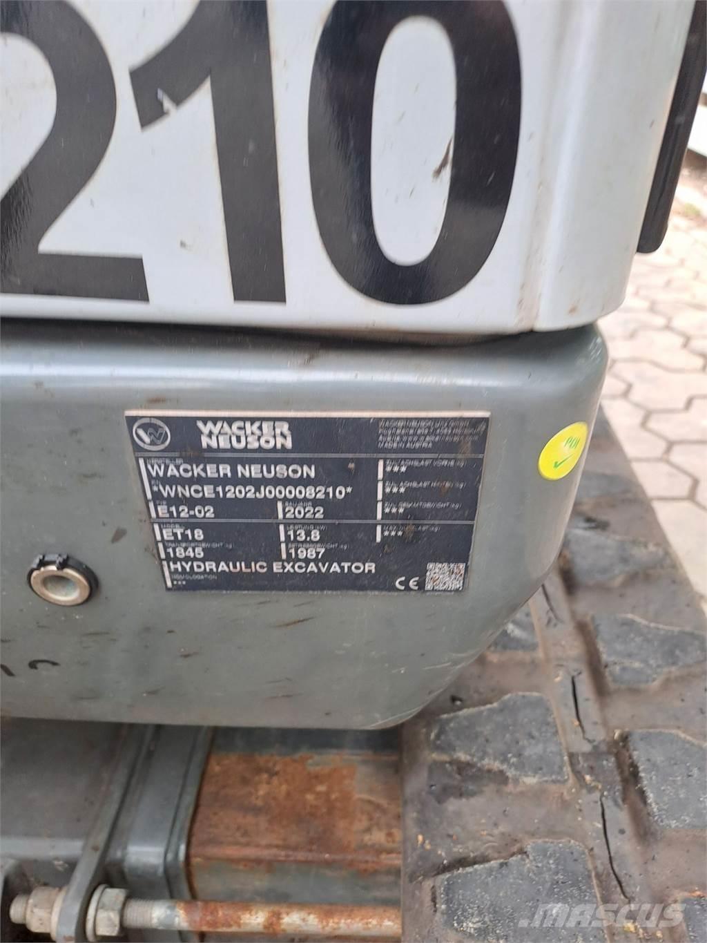 Wacker Neuson ET18 Pásová rýpadla