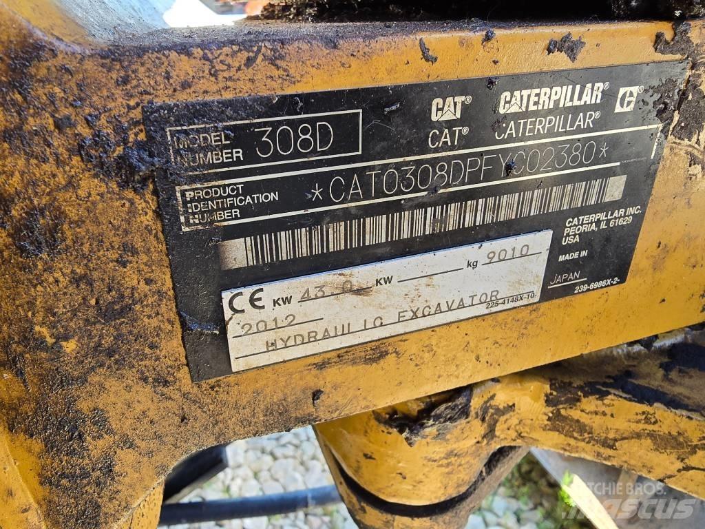 CAT 308 D Midi rýpadla 7t - 12t