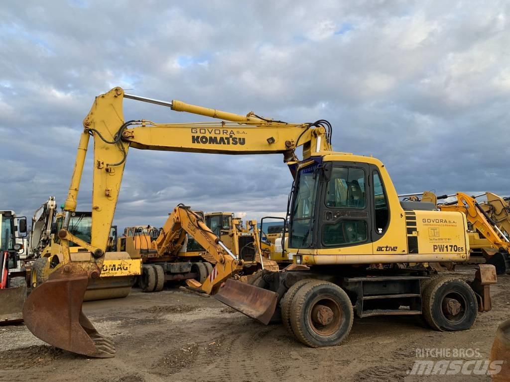 Komatsu PW 170 ES Kolová rýpadla