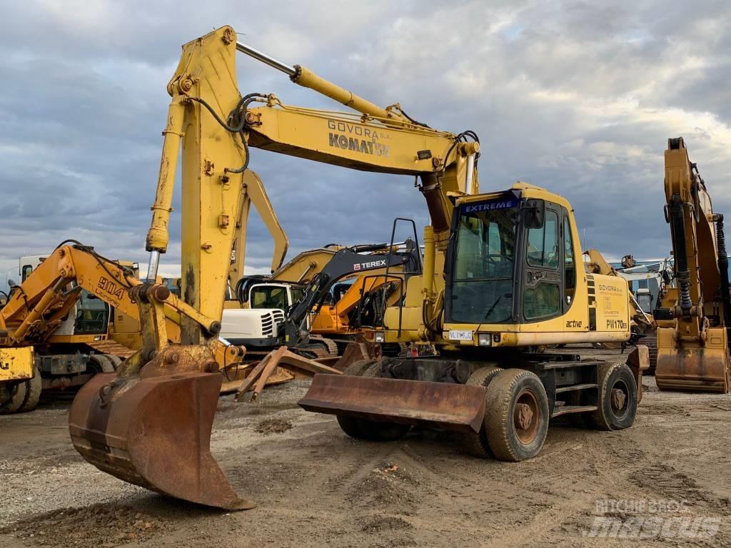 Komatsu PW 170 ES Kolová rýpadla