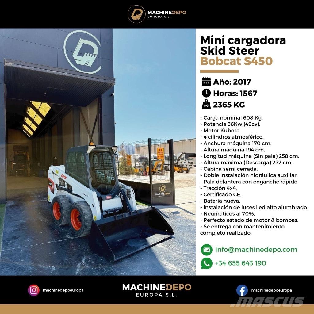 Bobcat S 450 Smykem řízené nakladače