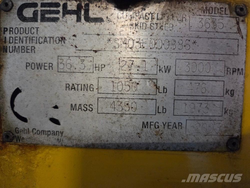 Gehl 3635 SX Skid steer loaders