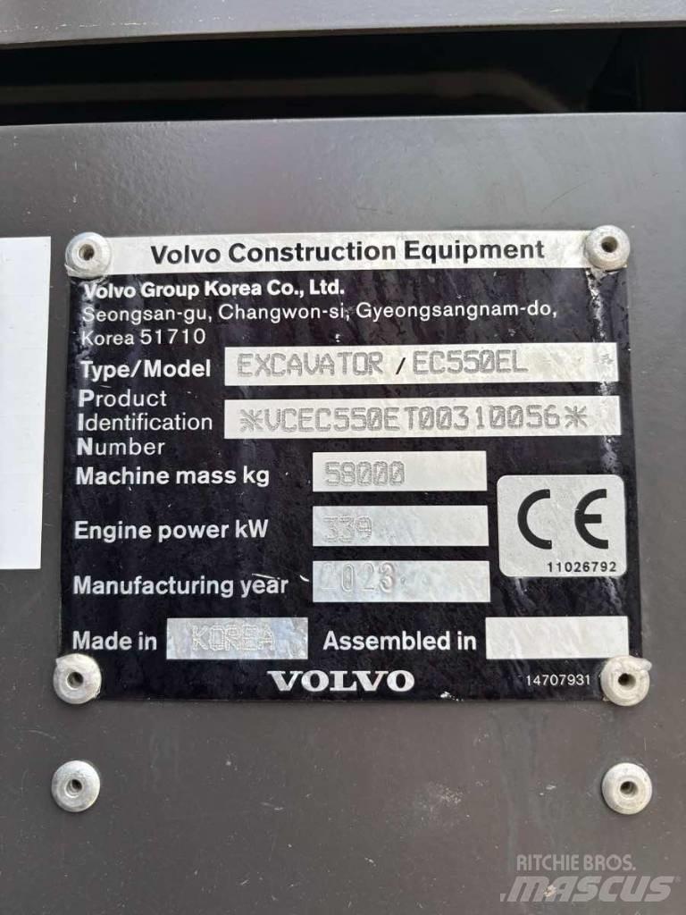 Volvo EC550EL Pásová rýpadla