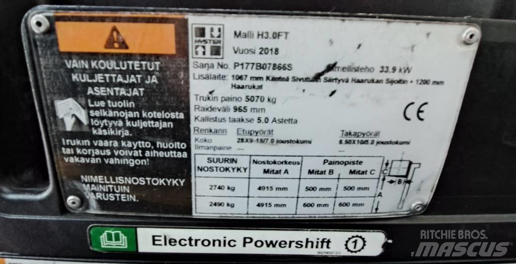 Hyster H3.0FT Dieselové vozíky