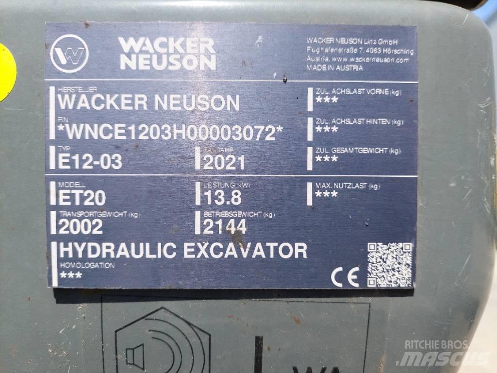 Wacker Neuson ET20 Pásová rýpadla