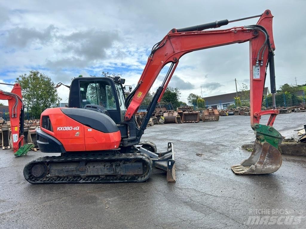 Kubota KX080-4 Midi rýpadla 7t - 12t