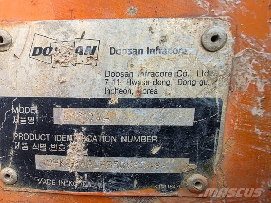 Doosan DX 210 W Kolová rýpadla