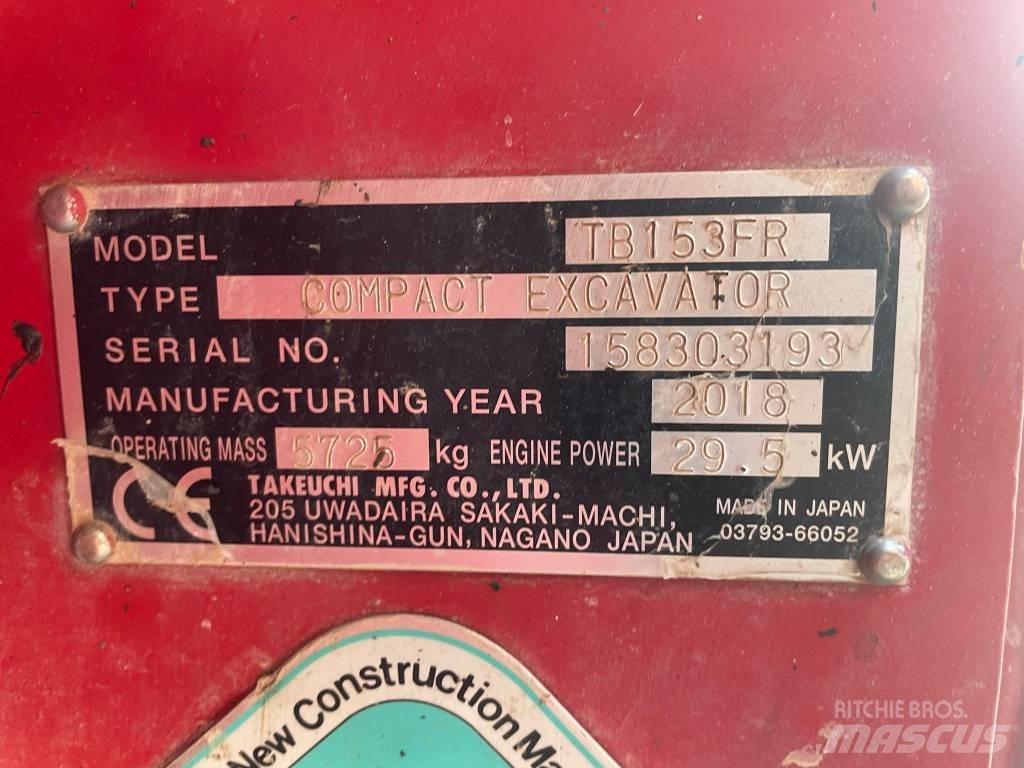 Takeuchi TB 153 FR Mini rýpadla < 7t