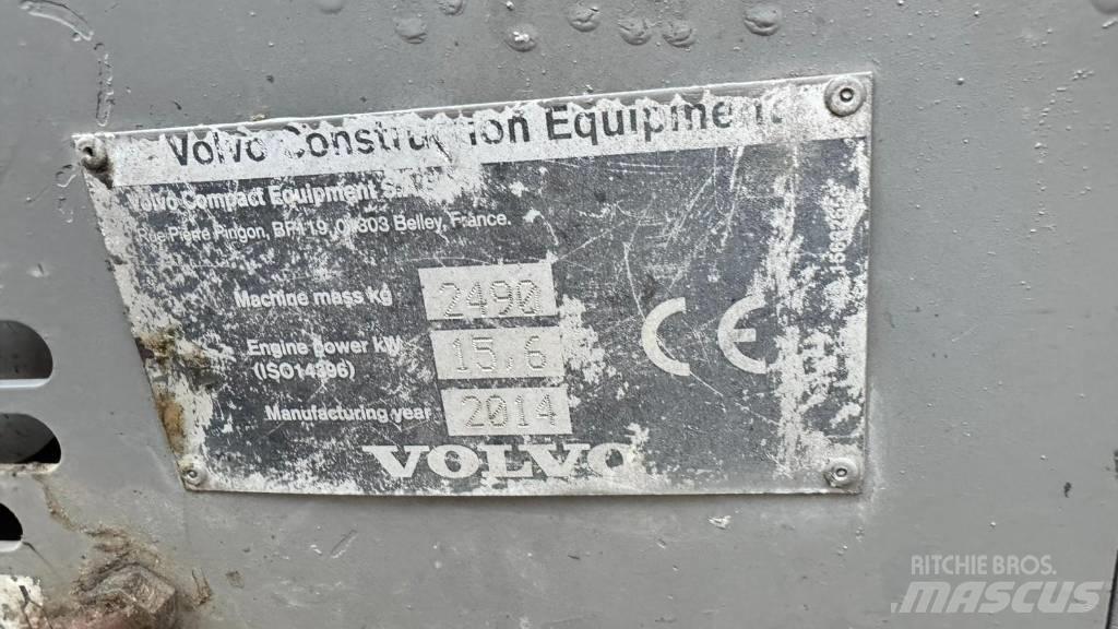 Volvo ECR 25 D Mini rýpadla < 7t