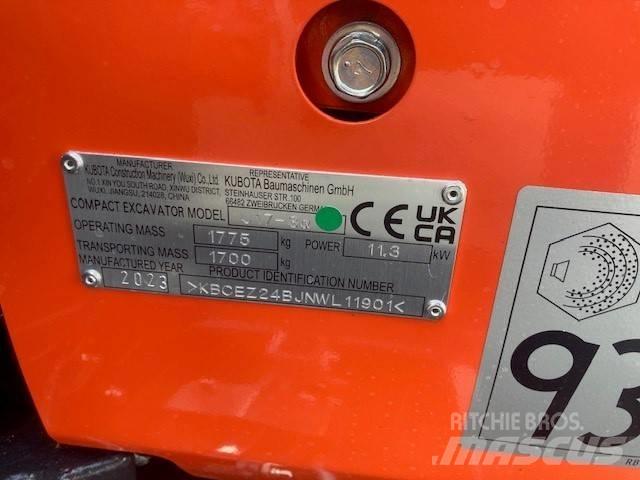 Kubota U 17-3 Mini rýpadla < 7t