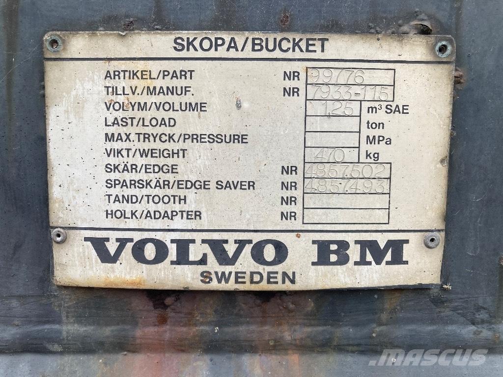 Volvo BM Skovl Kolové nakladače