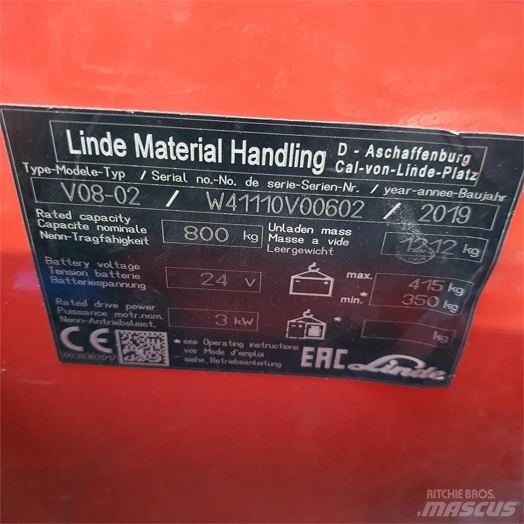 Linde V08-02 Střednězdvižný vozík