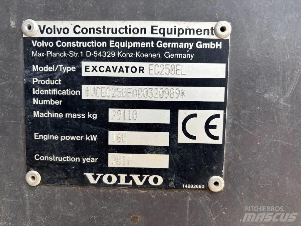 Volvo EC 250 EL Pásová rýpadla
