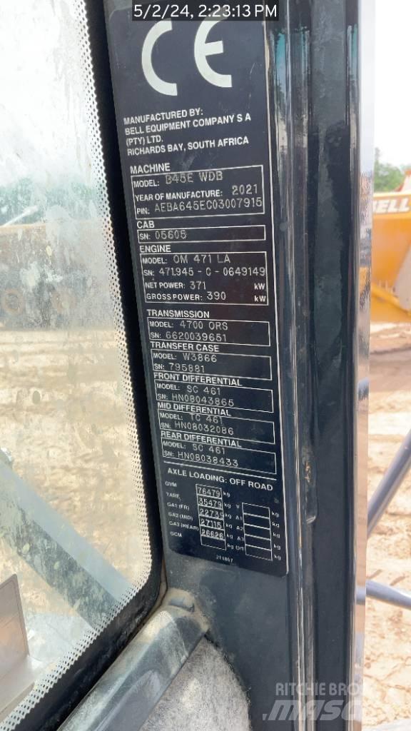 Bell B45E Kloubové dempry