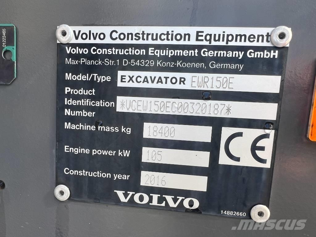 Volvo EWR 150 E Kolová rýpadla