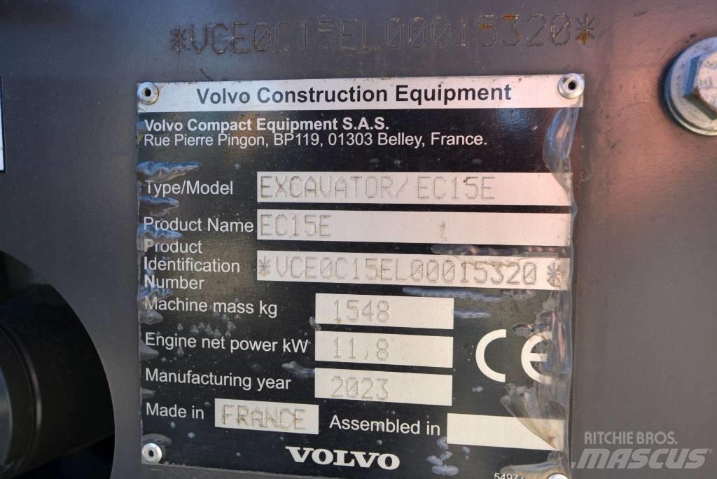 Volvo EC 15 E Mini rýpadla < 7t
