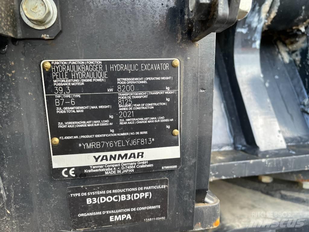 Yanmar B7 Midi rýpadla 7t - 12t