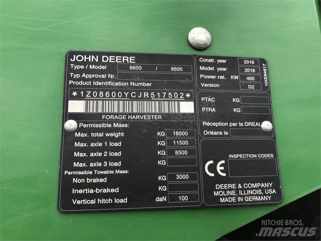 John Deere 8600 Samojízdné sekačky