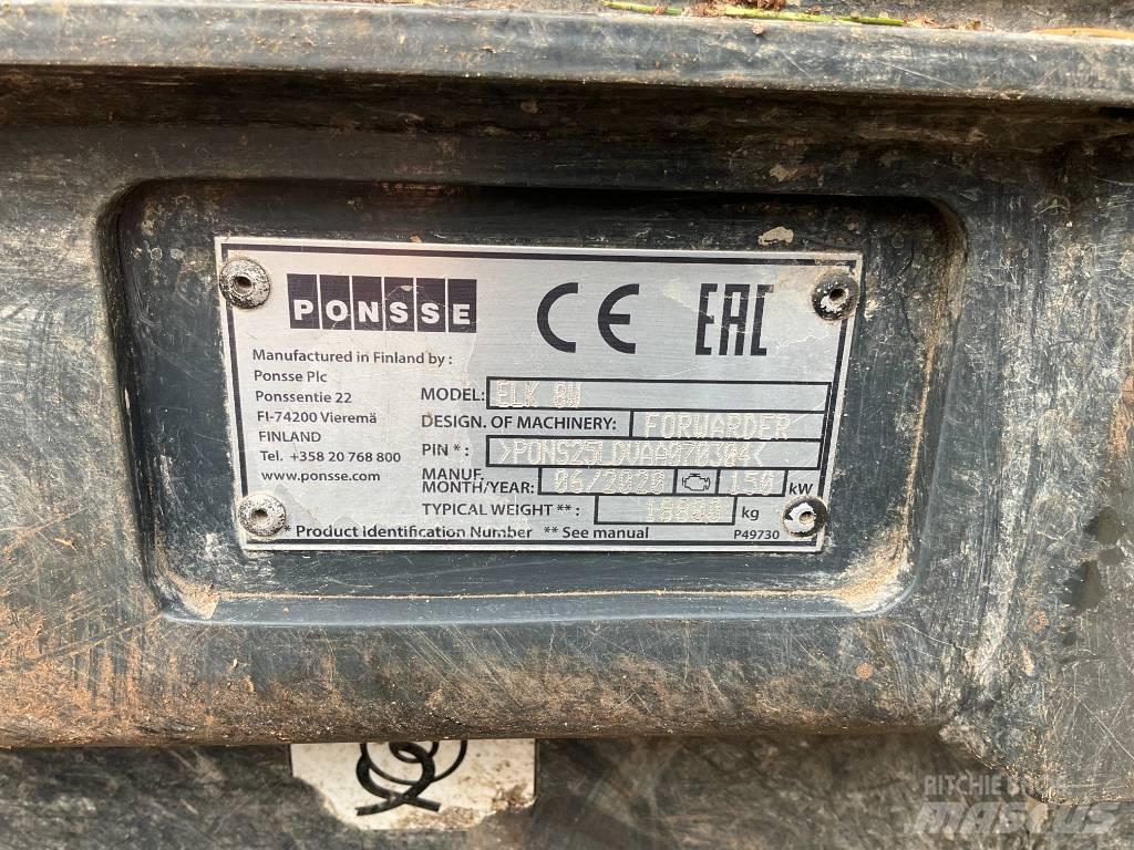 Ponsse ELK 8W Vyvážecí traktory