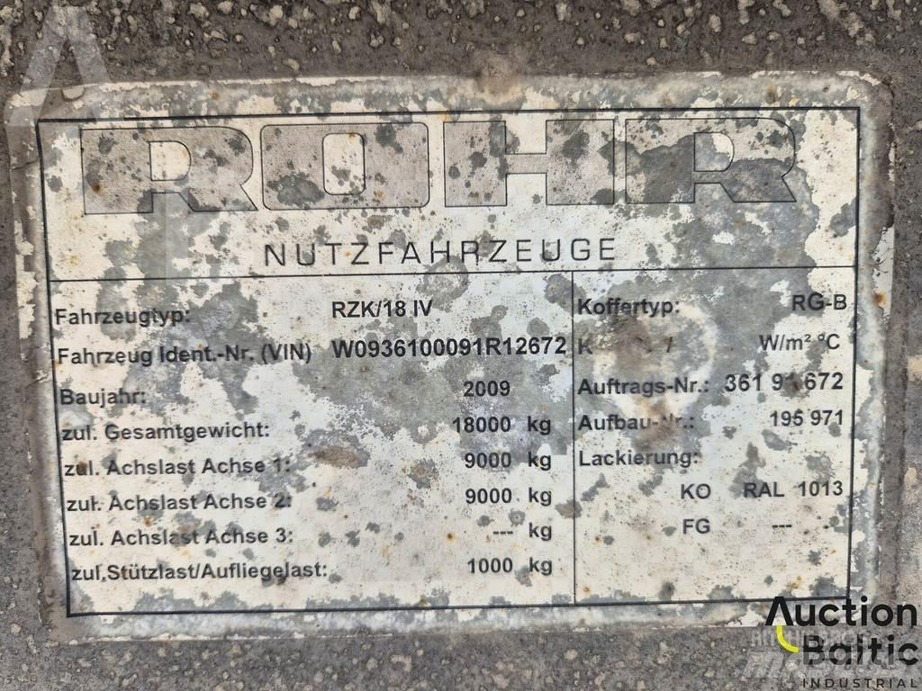 Rohr RZK 18 IV Plachtové návěsy