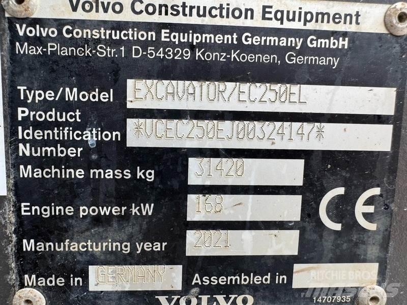 Volvo EC 250 EL Pásová rýpadla