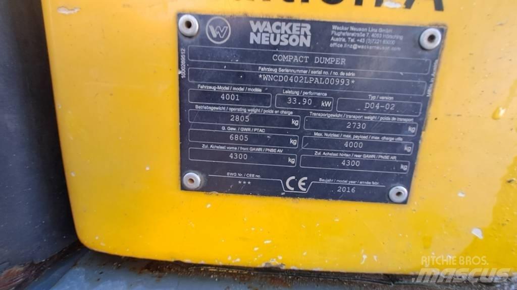 Wacker Neuson LD4001 Vyklápěcí dempry