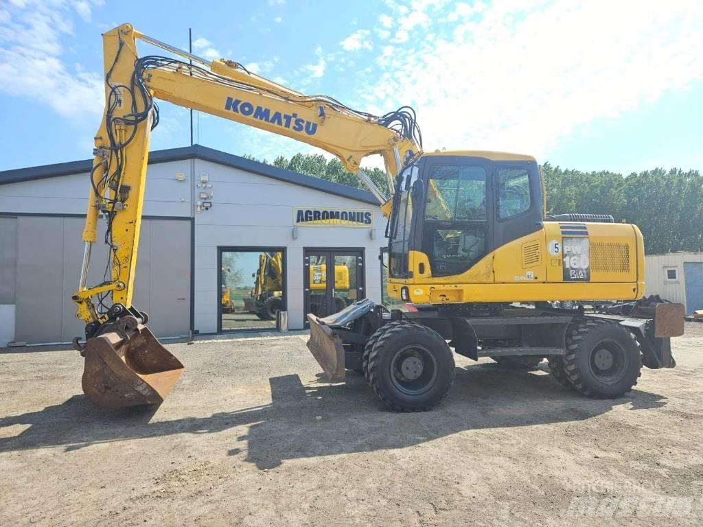 Komatsu PW 160-7 Kolová rýpadla