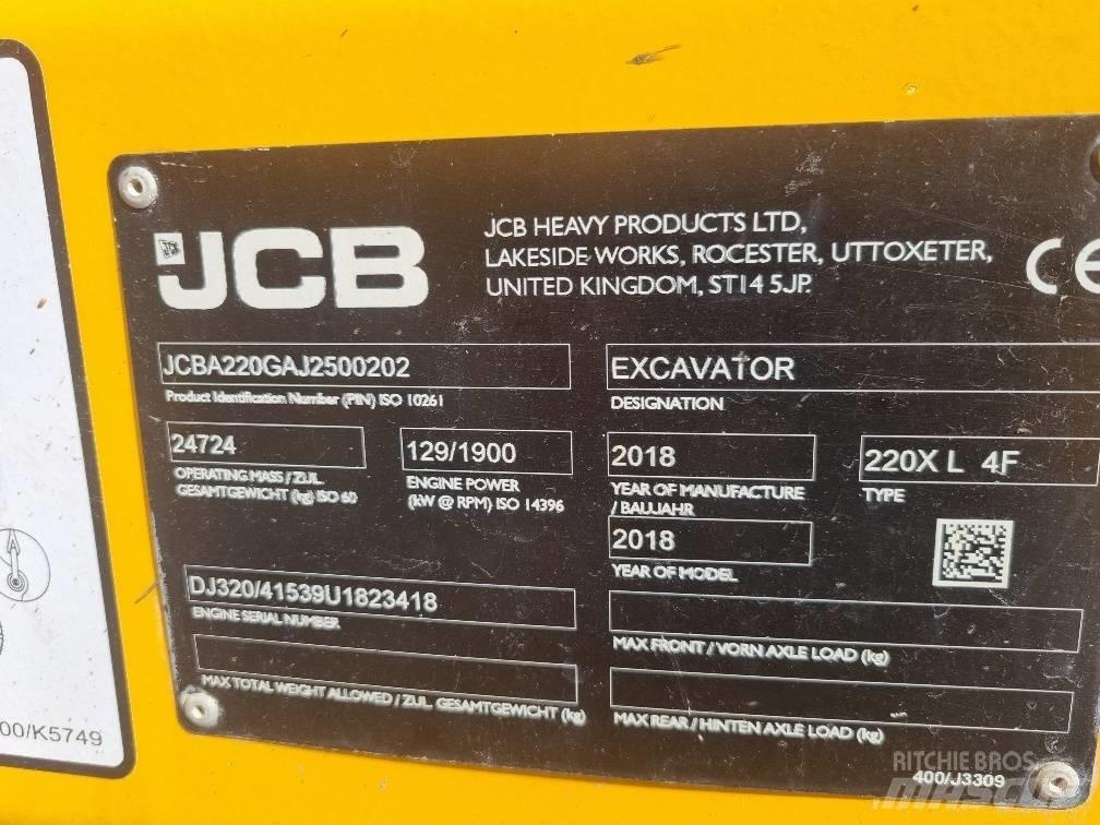 JCB 220 XL 4F Pásová rýpadla