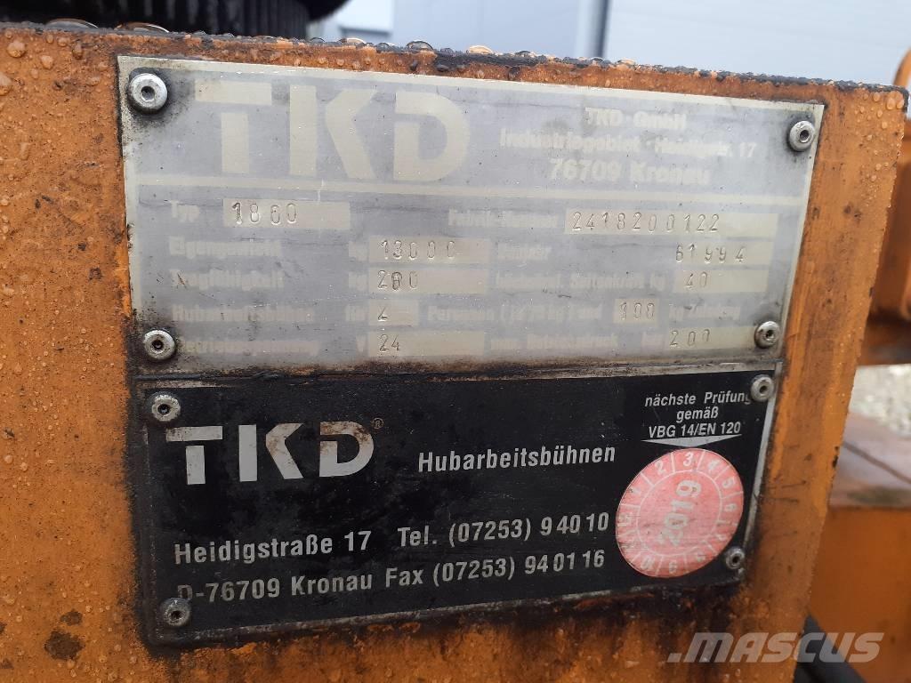 TKD 1800 Kompaktní samohybné kloubové plošiny