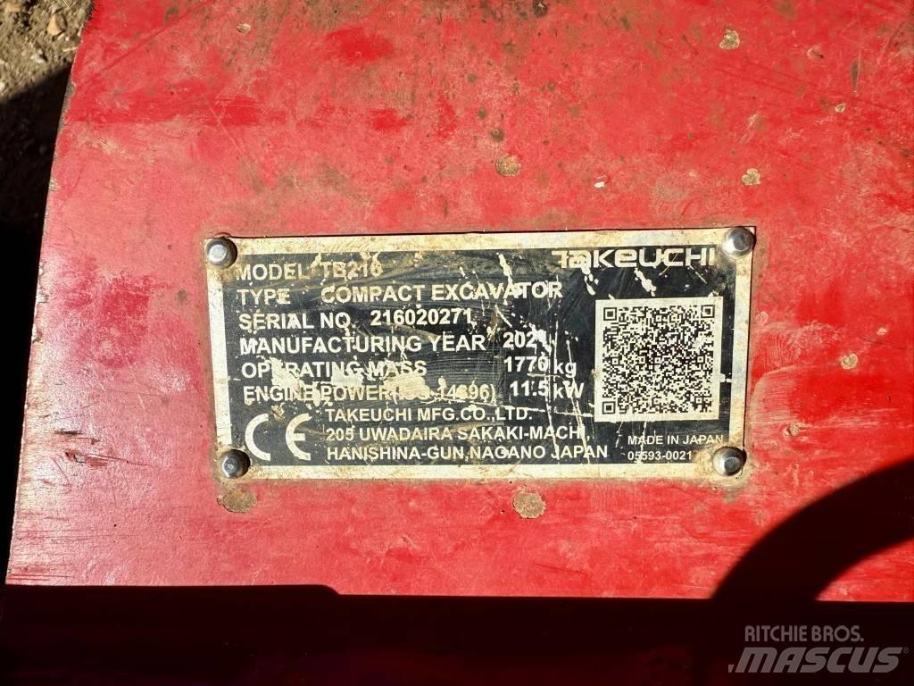 Takeuchi TB 216 Mini rýpadla < 7t