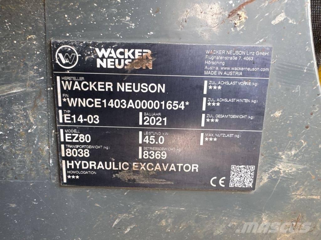 Wacker Neuson EZ80 Pásová rýpadla