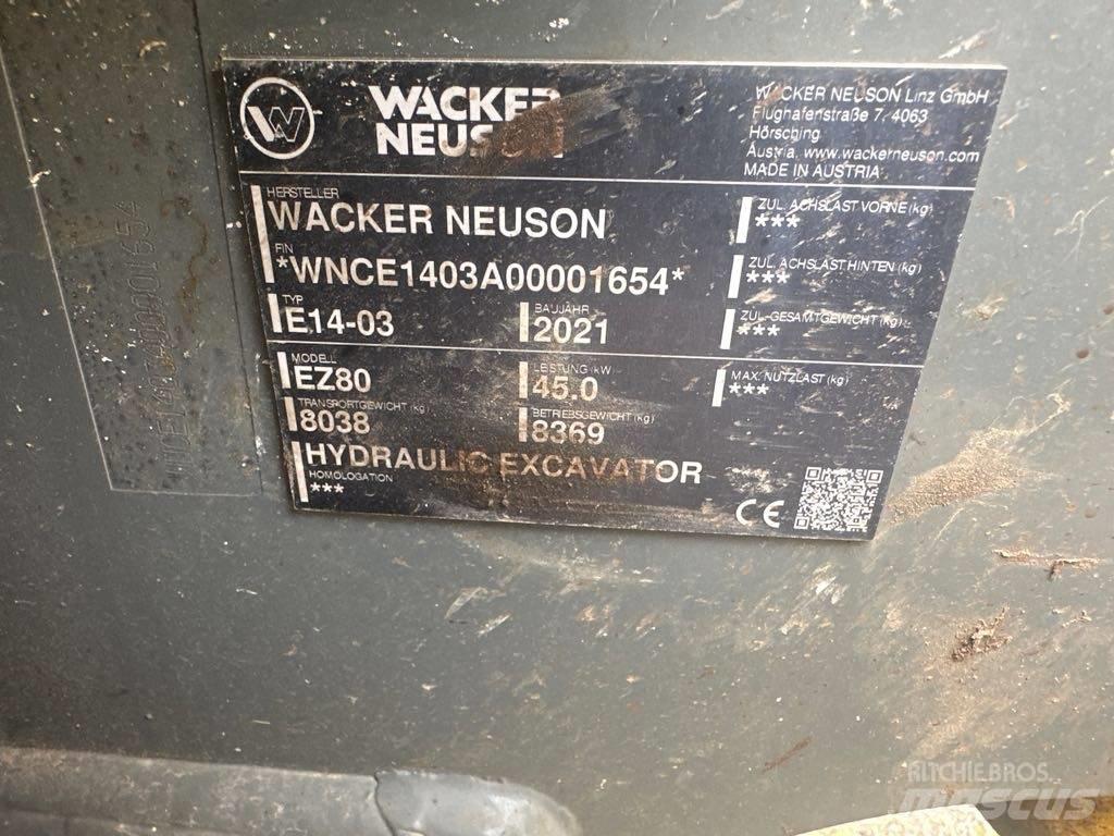 Wacker Neuson EZ80 Pásová rýpadla