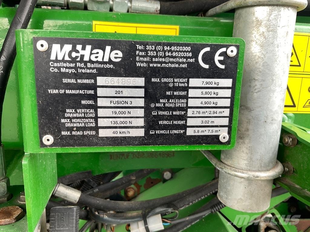 McHale Fusion 3 Lis na válcové balíky
