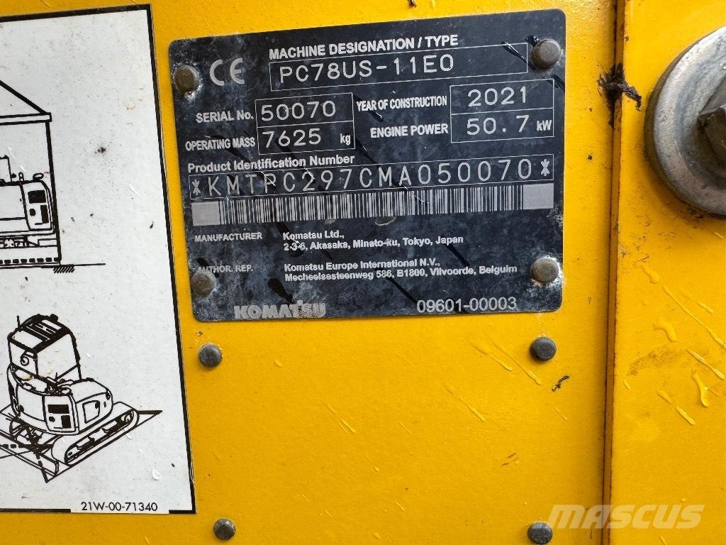 Komatsu PC 78 US Midi rýpadla 7t - 12t