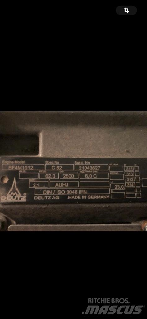 Deutz BF4M1012 Kolové nakladače