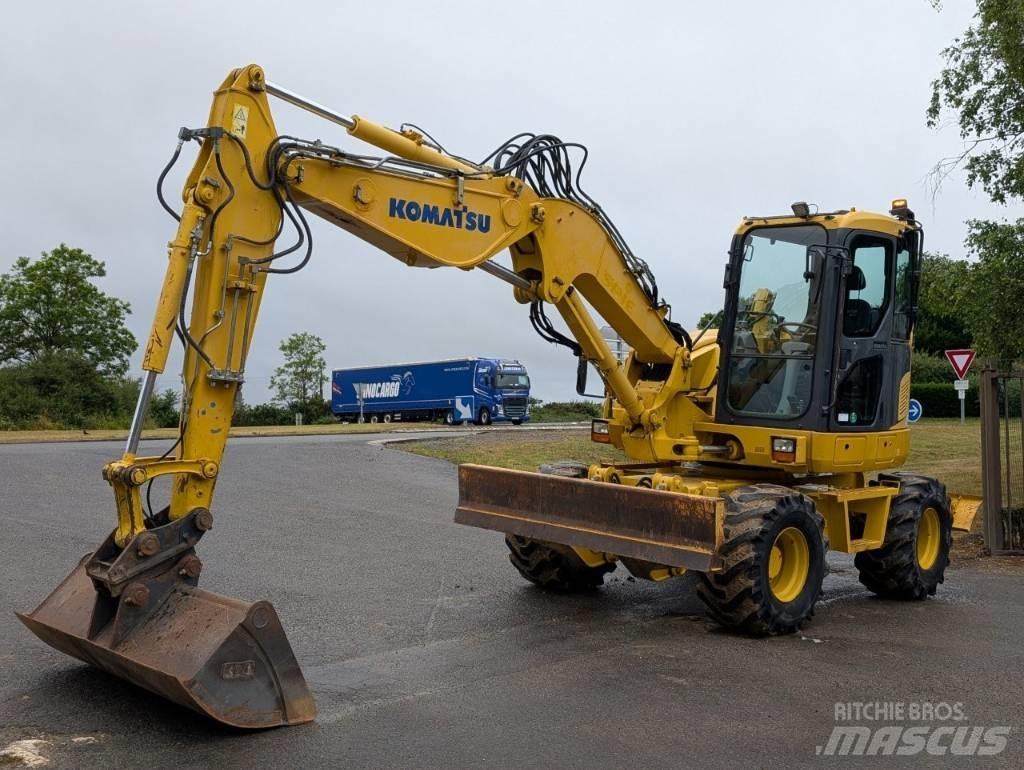 Komatsu PW 98 MR-8 Kolová rýpadla