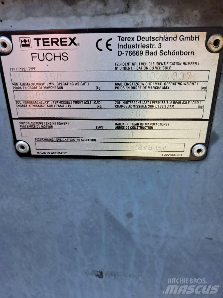 Fuchs MHL350E Stroje pro manipulaci s odpadem