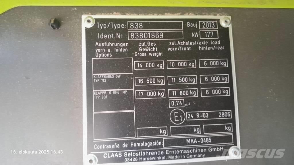 CLAAS Tucano 430 APS Sklízecí mlátičky